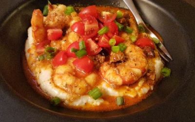 Shrimp & Blue Cheese Grits-2